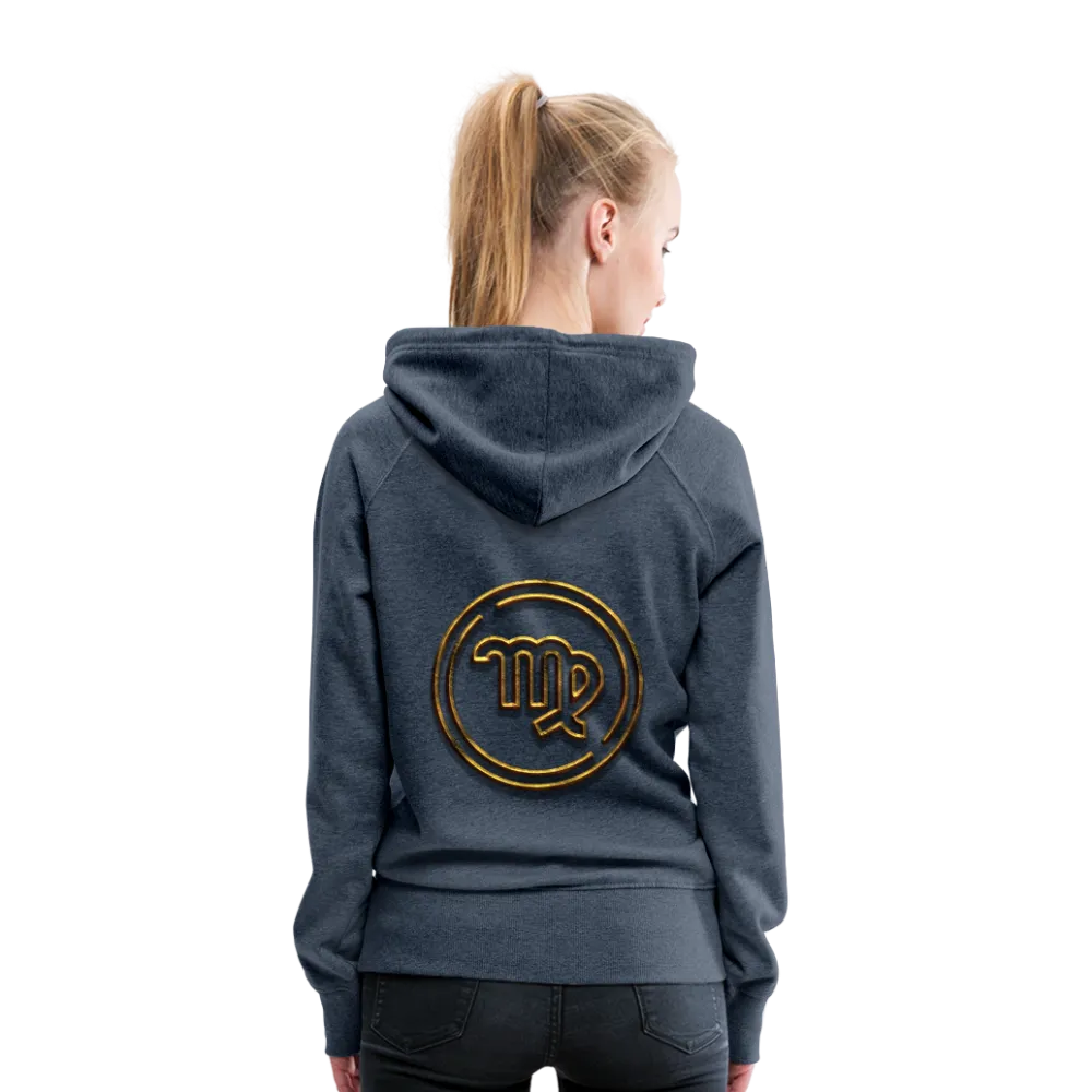 Virgo 3D Gold Women’s Premium Hoodie