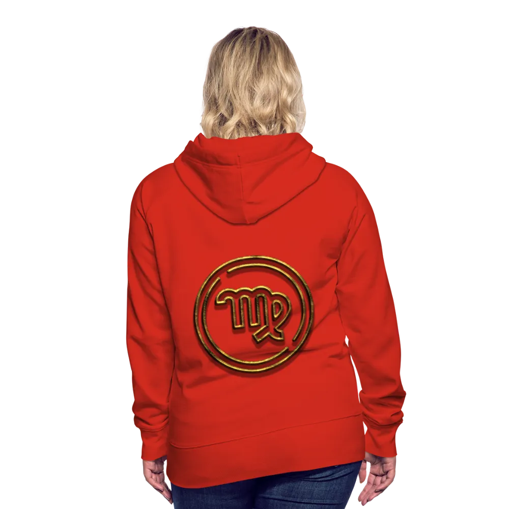 Virgo 3D Gold Women’s Premium Hoodie