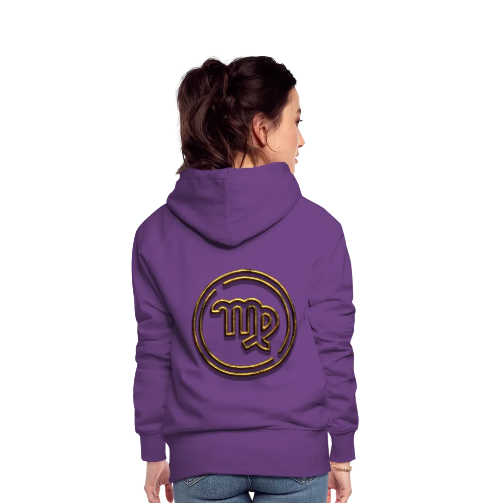 Virgo 3D Gold Women’s Premium Hoodie