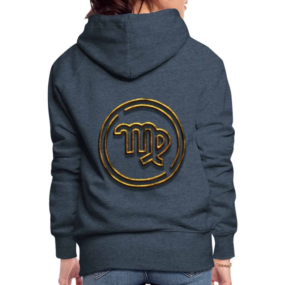 Virgo 3D Gold Women’s Premium Hoodie