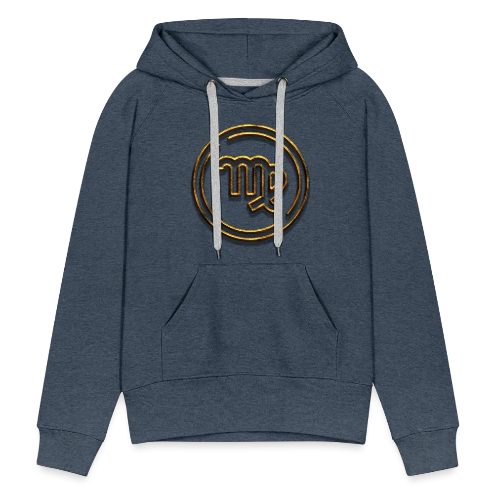 Virgo 3D Gold Women’s Premium Hoodie