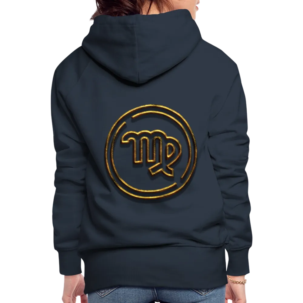 Virgo 3D Gold Women’s Premium Hoodie