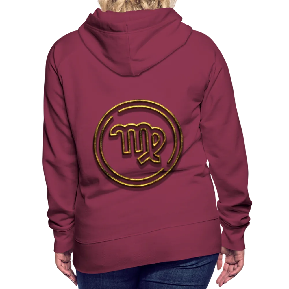 Virgo 3D Gold Women’s Premium Hoodie