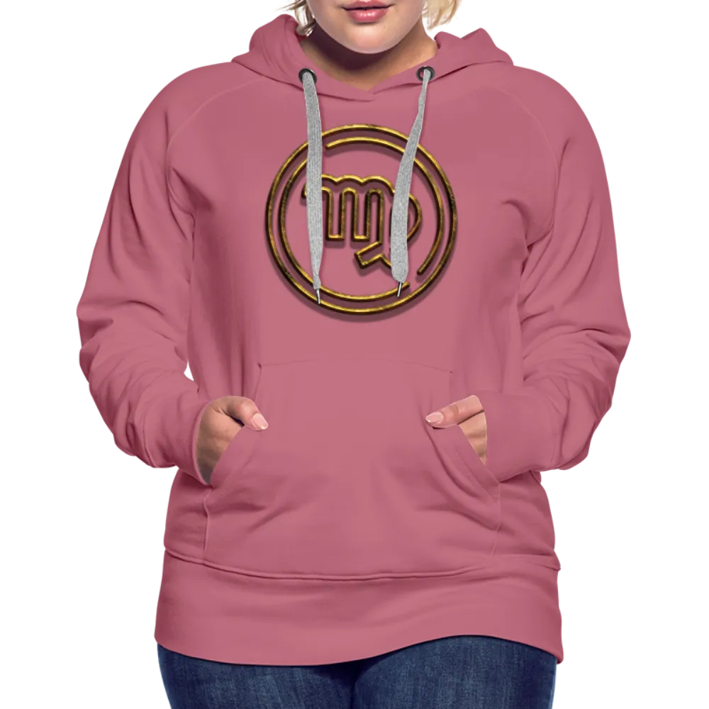 Virgo 3D Gold Women’s Premium Hoodie