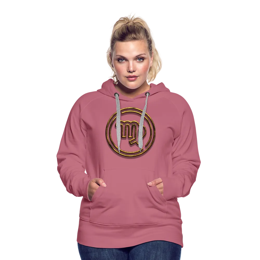 Virgo 3D Gold Women’s Premium Hoodie