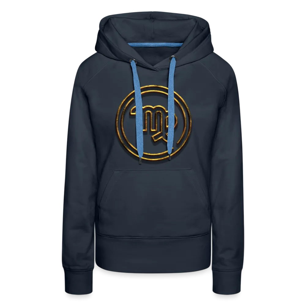 Virgo 3D Gold Women’s Premium Hoodie