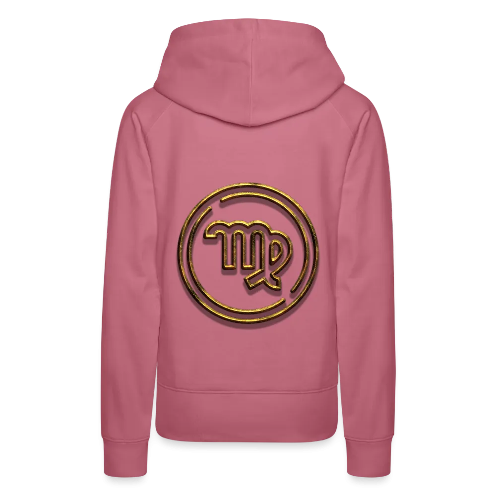 Virgo 3D Gold Women’s Premium Hoodie