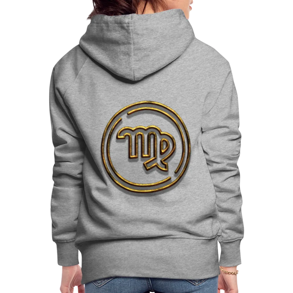 Virgo 3D Gold Women’s Premium Hoodie