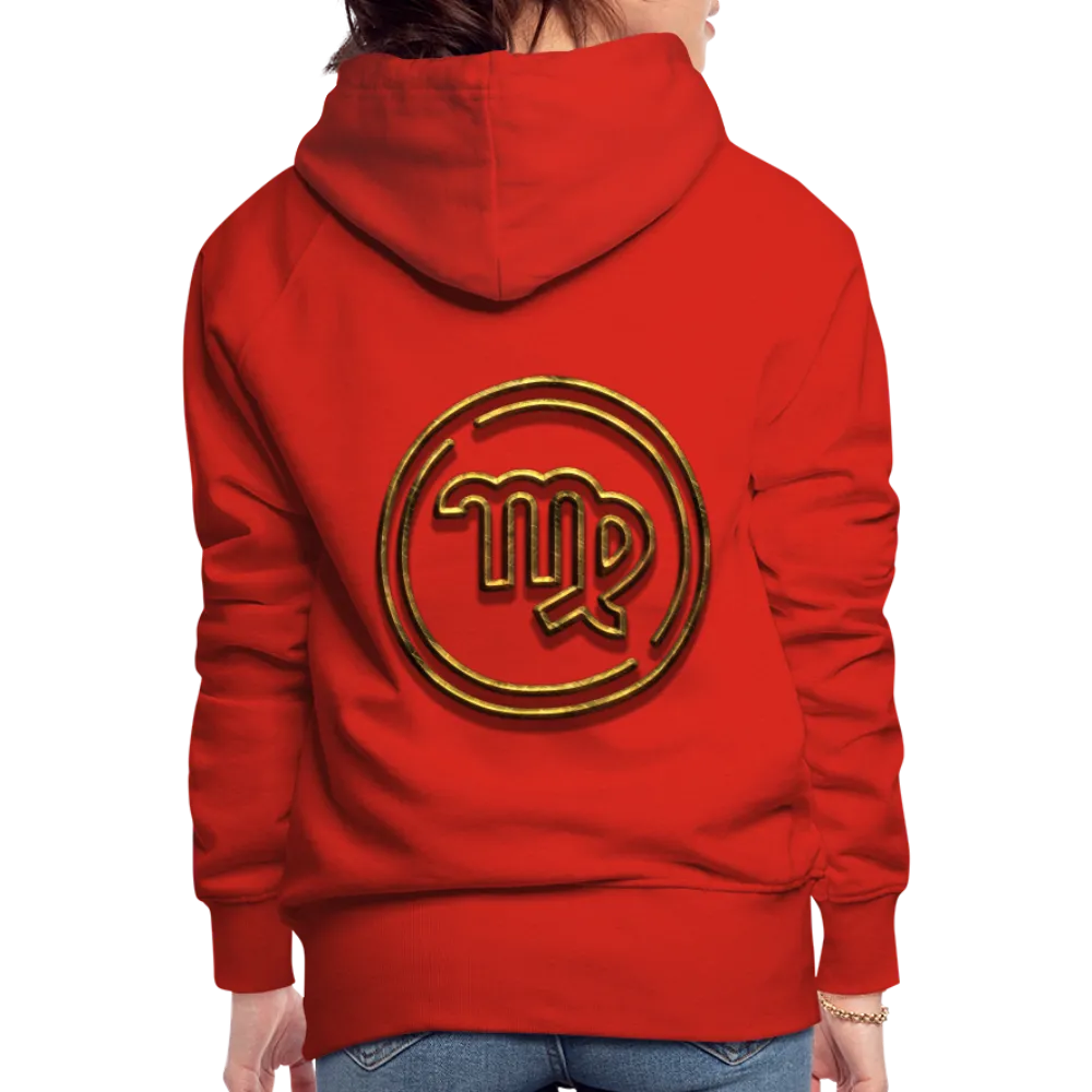 Virgo 3D Gold Women’s Premium Hoodie