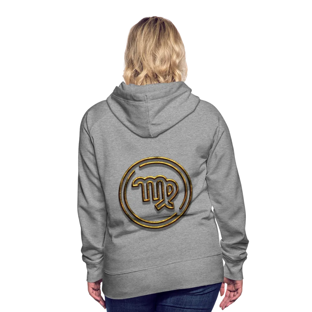 Virgo 3D Gold Women’s Premium Hoodie