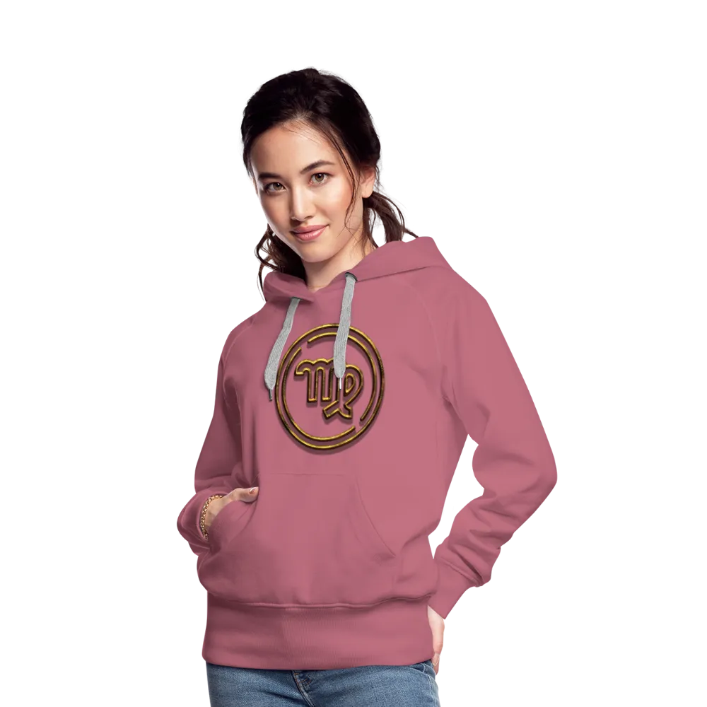 Virgo 3D Gold Women’s Premium Hoodie