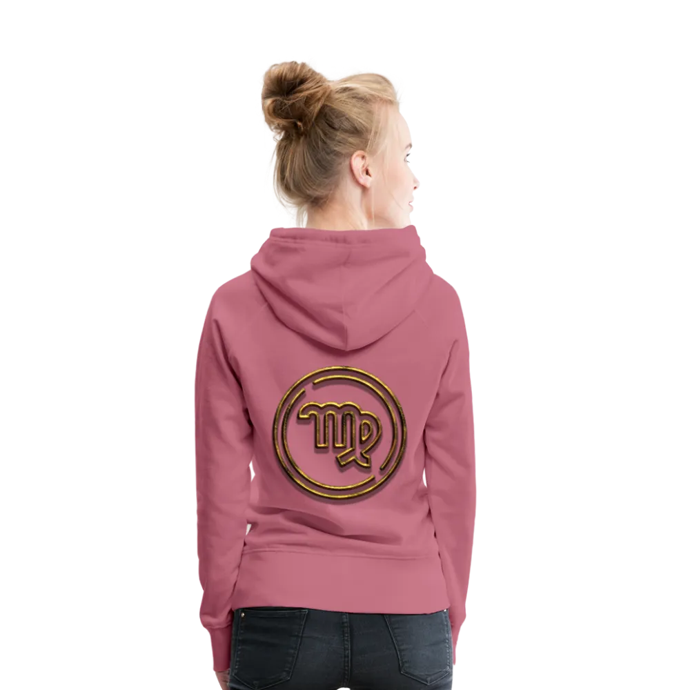 Virgo 3D Gold Women’s Premium Hoodie