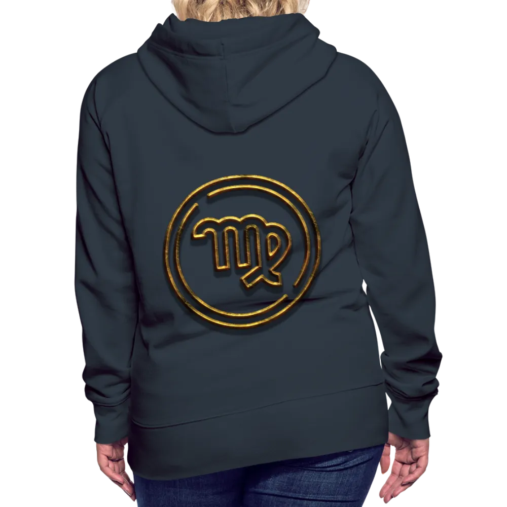 Virgo 3D Gold Women’s Premium Hoodie