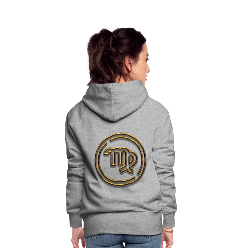 Virgo 3D Gold Women’s Premium Hoodie