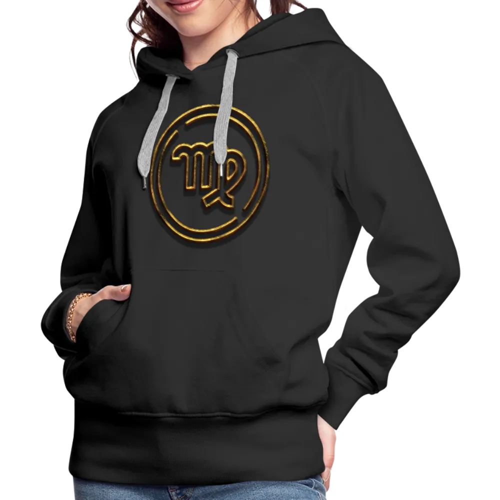 Virgo 3D Gold Women’s Premium Hoodie