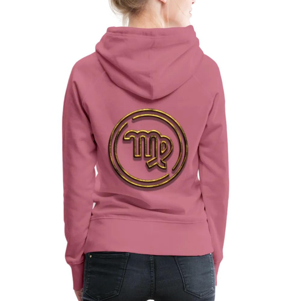 Virgo 3D Gold Women’s Premium Hoodie