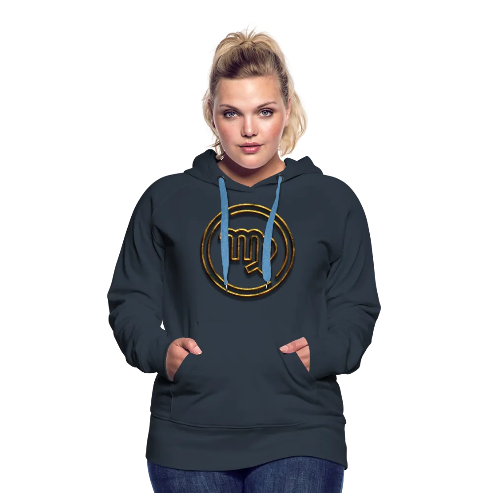 Virgo 3D Gold Women’s Premium Hoodie