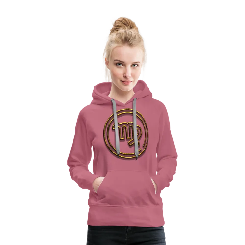 Virgo 3D Gold Women’s Premium Hoodie