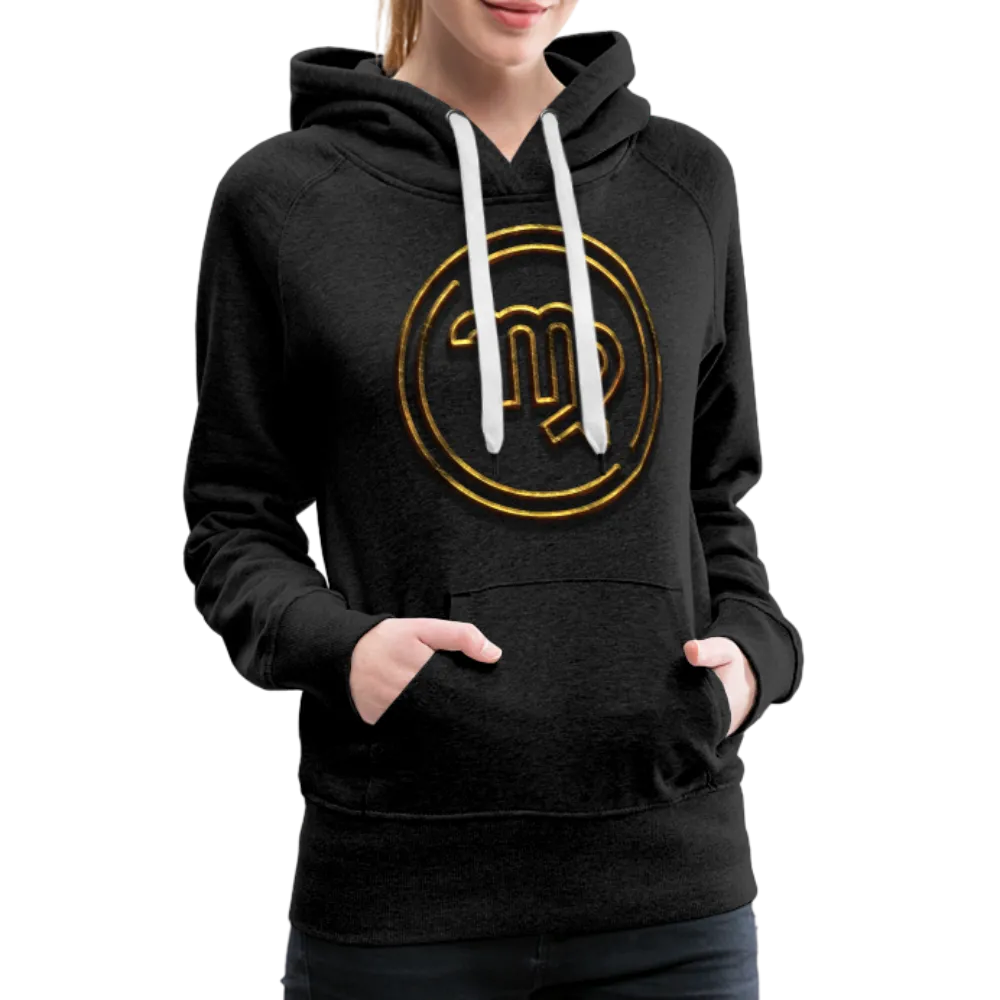 Virgo 3D Gold Women’s Premium Hoodie