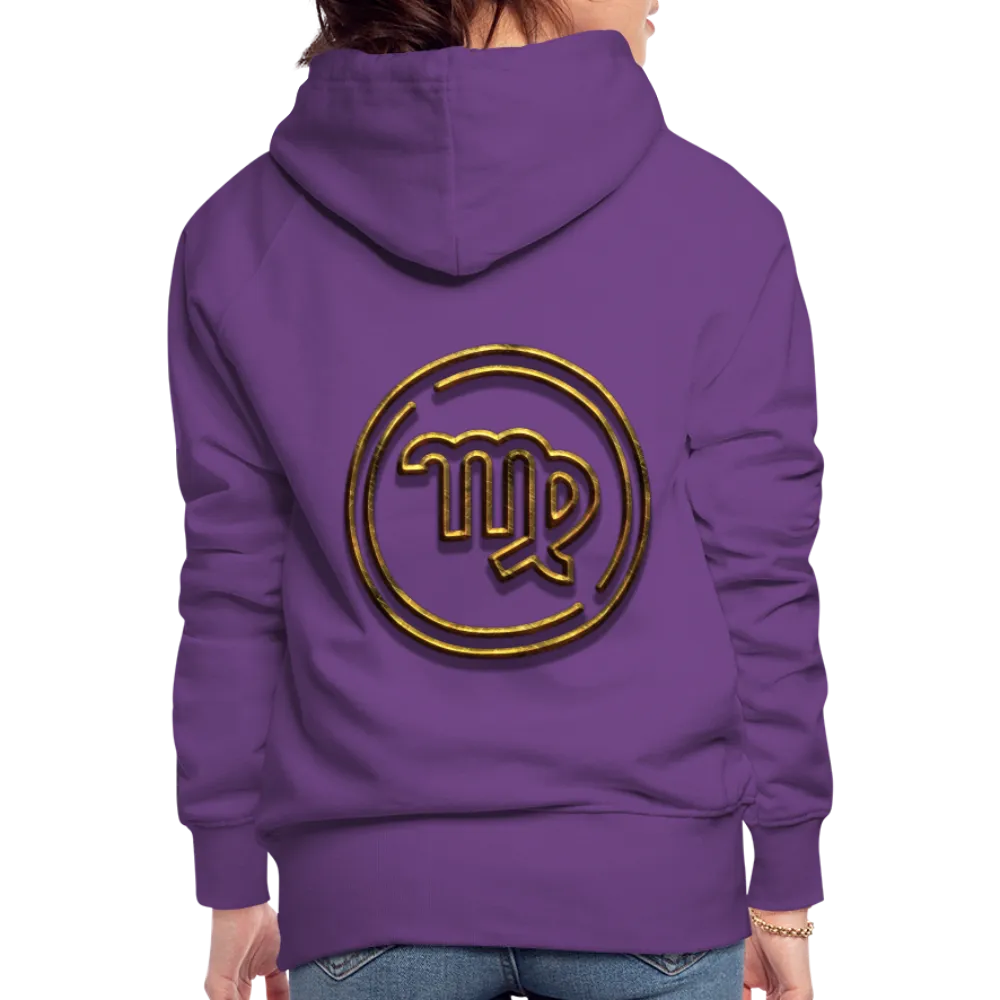 Virgo 3D Gold Women’s Premium Hoodie