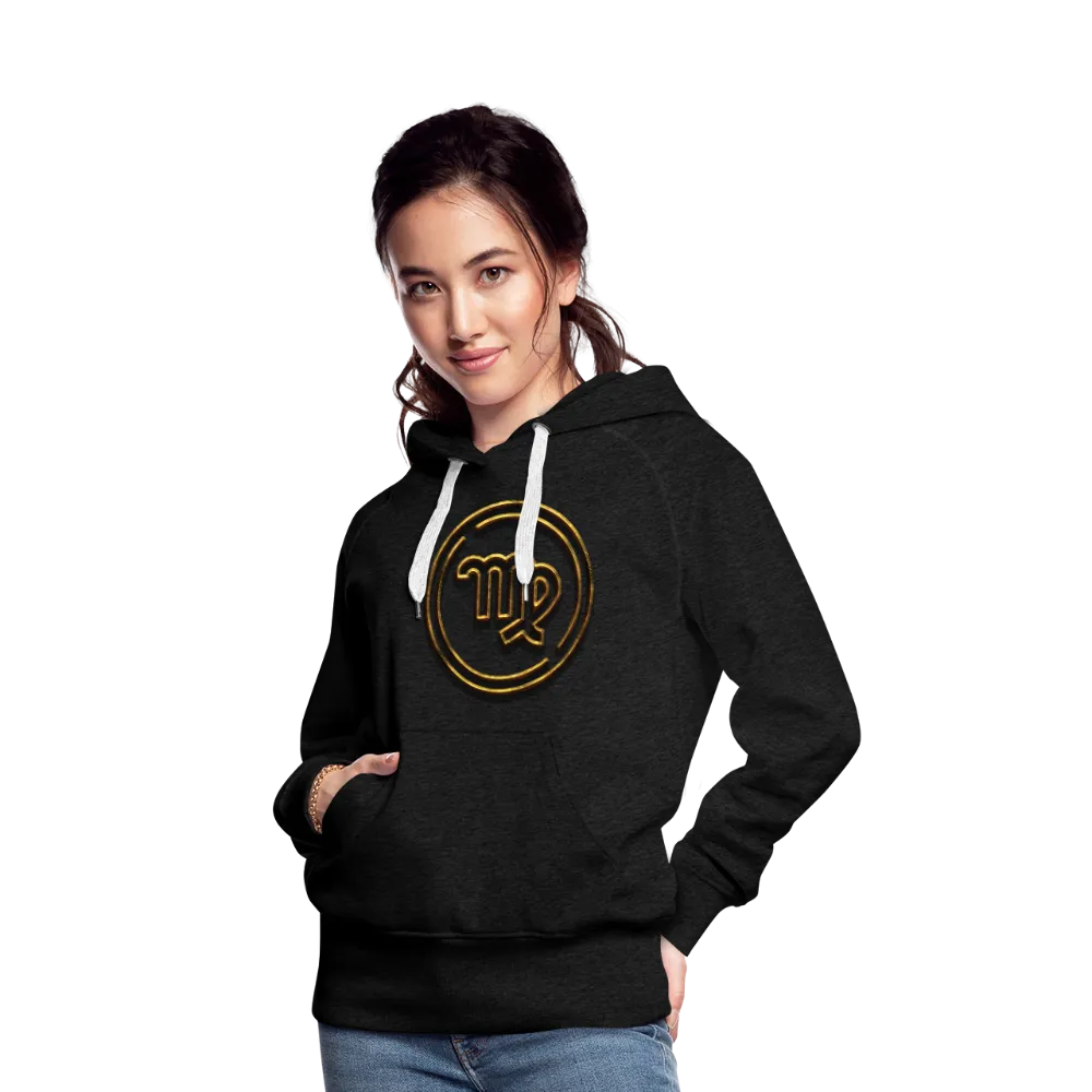 Virgo 3D Gold Women’s Premium Hoodie