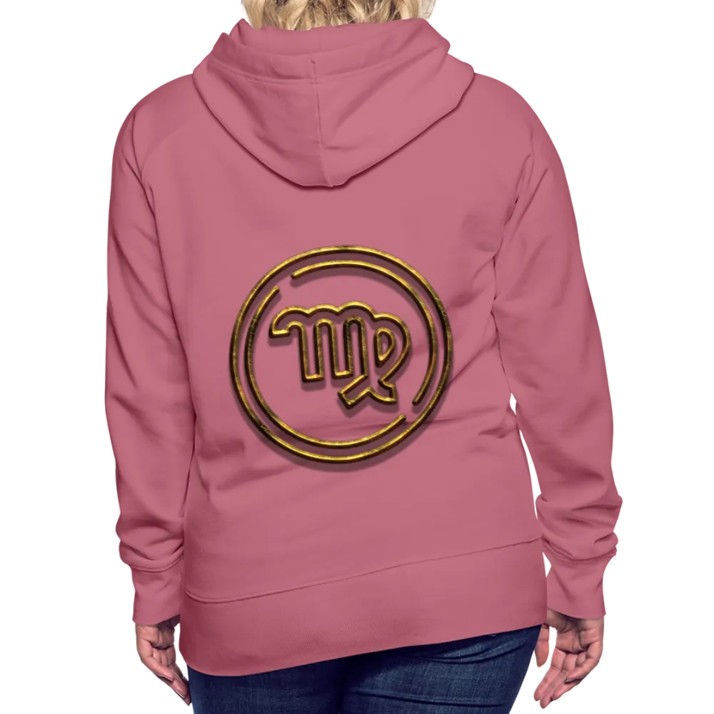 Virgo 3D Gold Women’s Premium Hoodie