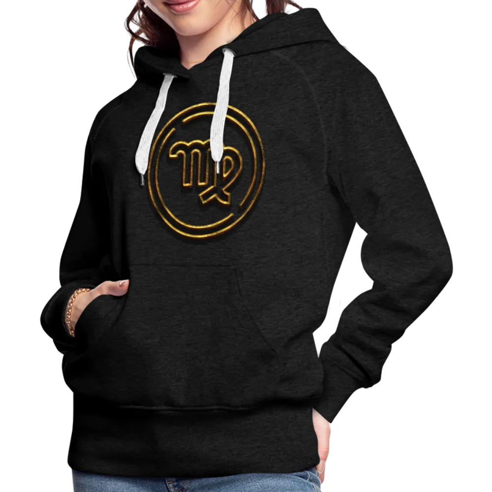 Virgo 3D Gold Women’s Premium Hoodie