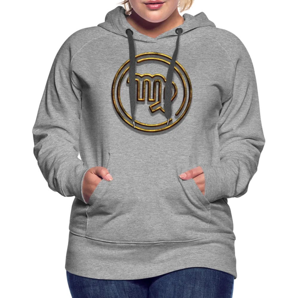 Virgo 3D Gold Women’s Premium Hoodie