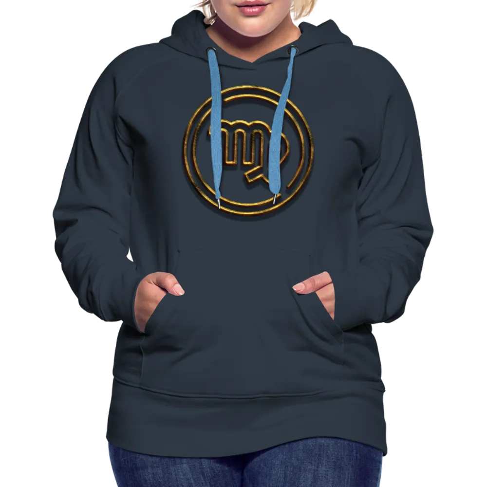 Virgo 3D Gold Women’s Premium Hoodie