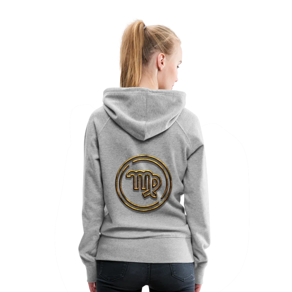 Virgo 3D Gold Women’s Premium Hoodie