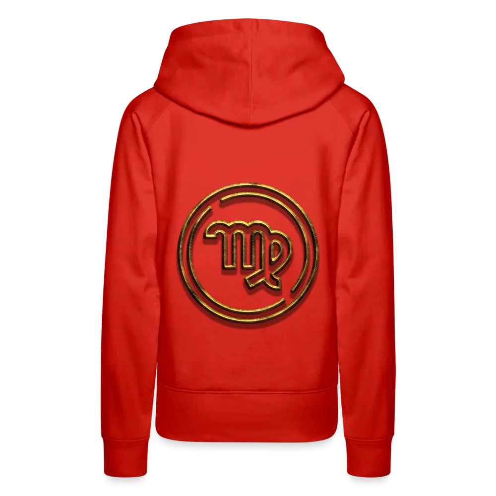 Virgo 3D Gold Women’s Premium Hoodie