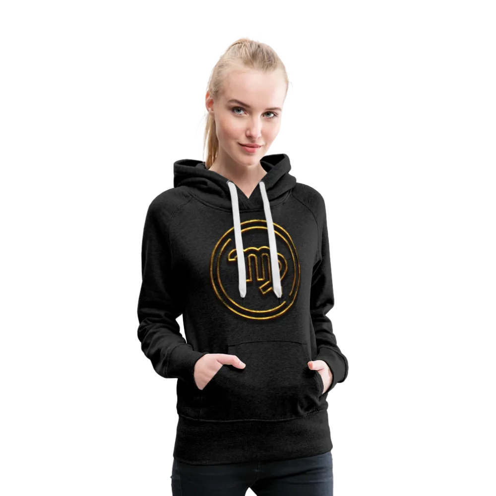 Virgo 3D Gold Women’s Premium Hoodie