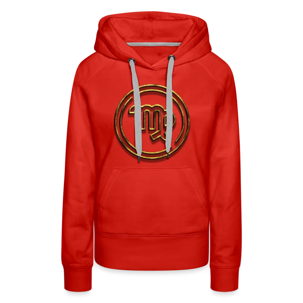 Virgo 3D Gold Women’s Premium Hoodie