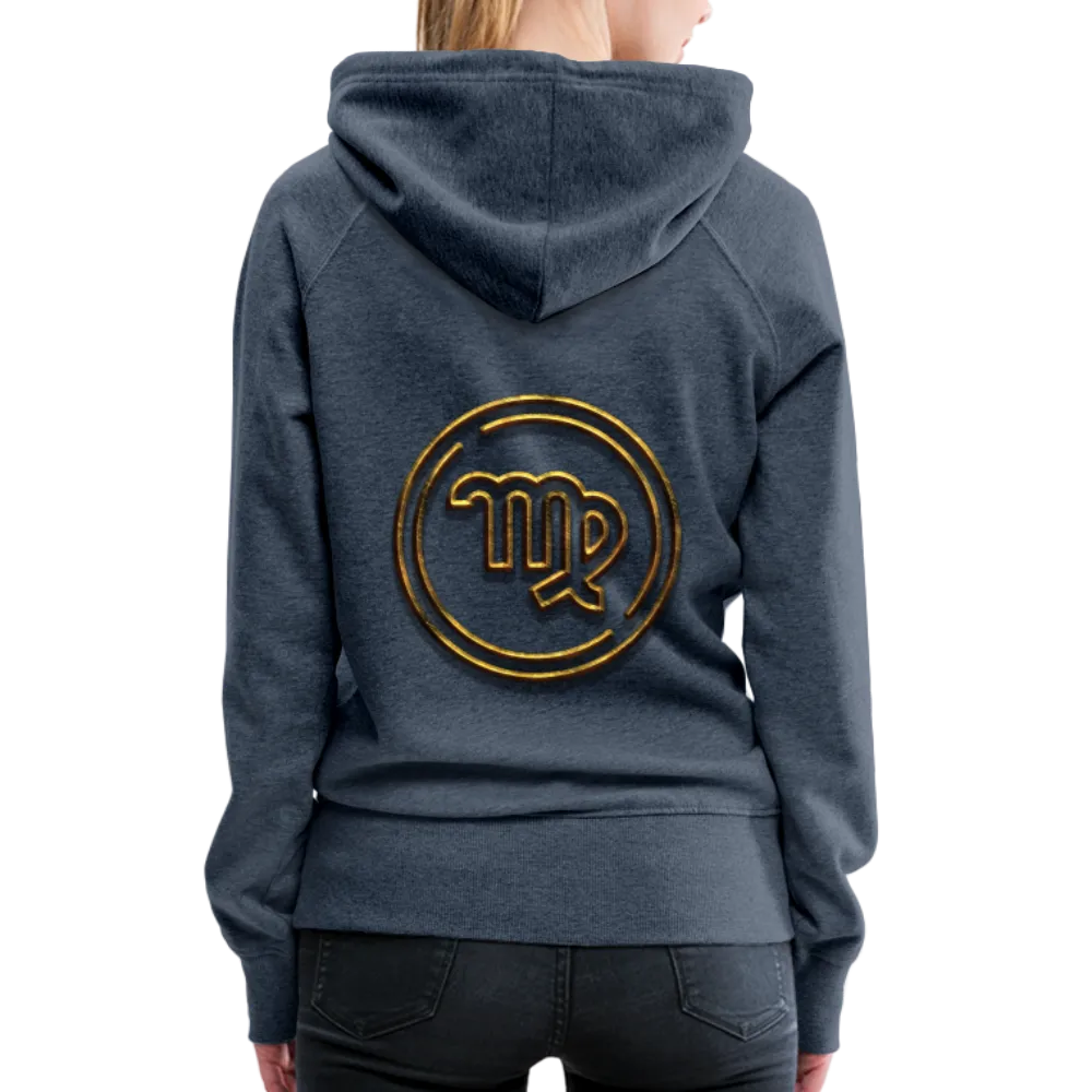 Virgo 3D Gold Women’s Premium Hoodie