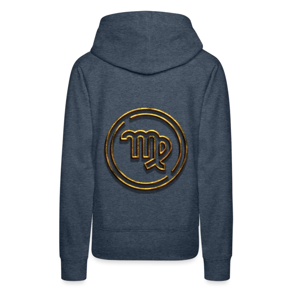 Virgo 3D Gold Women’s Premium Hoodie