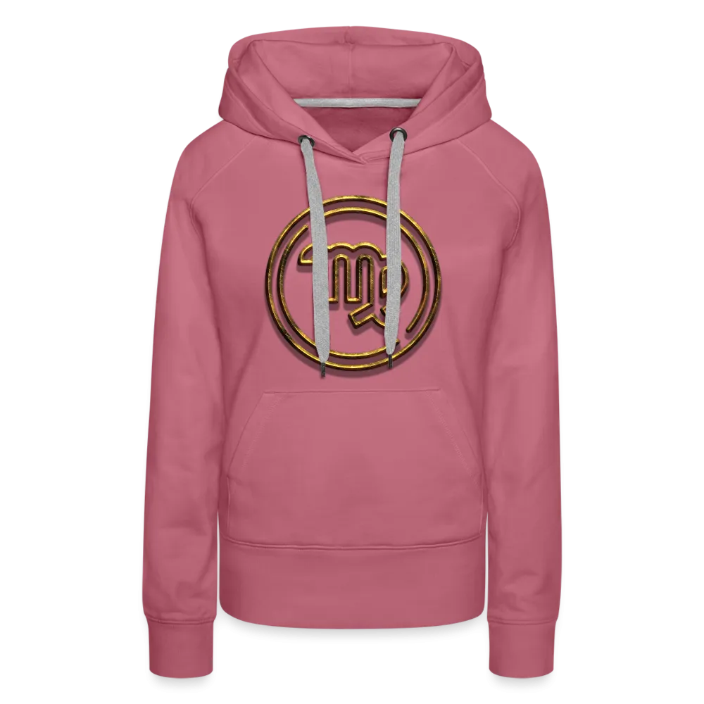 Virgo 3D Gold Women’s Premium Hoodie