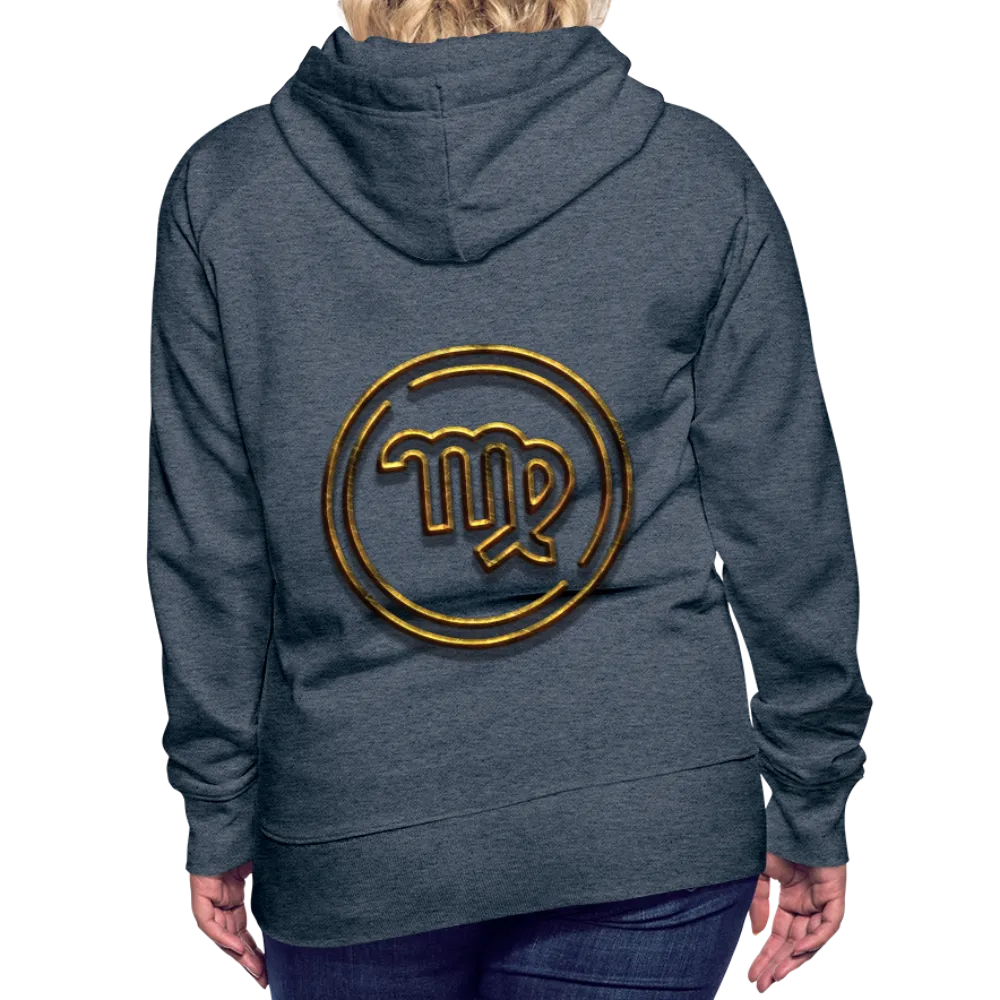 Virgo 3D Gold Women’s Premium Hoodie