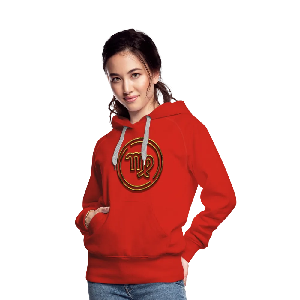 Virgo 3D Gold Women’s Premium Hoodie