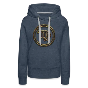 Virgo 3D Gold Women’s Premium Hoodie