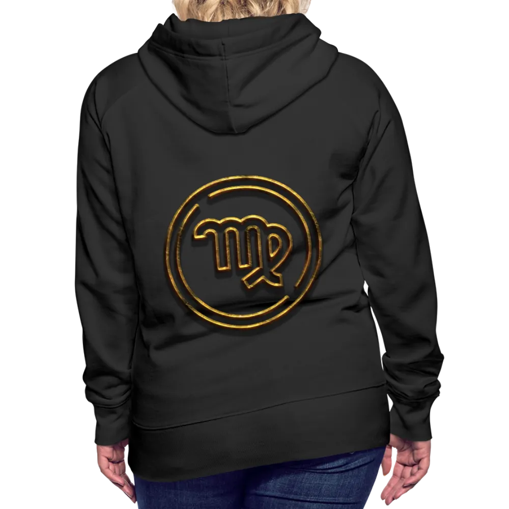 Virgo 3D Gold Women’s Premium Hoodie