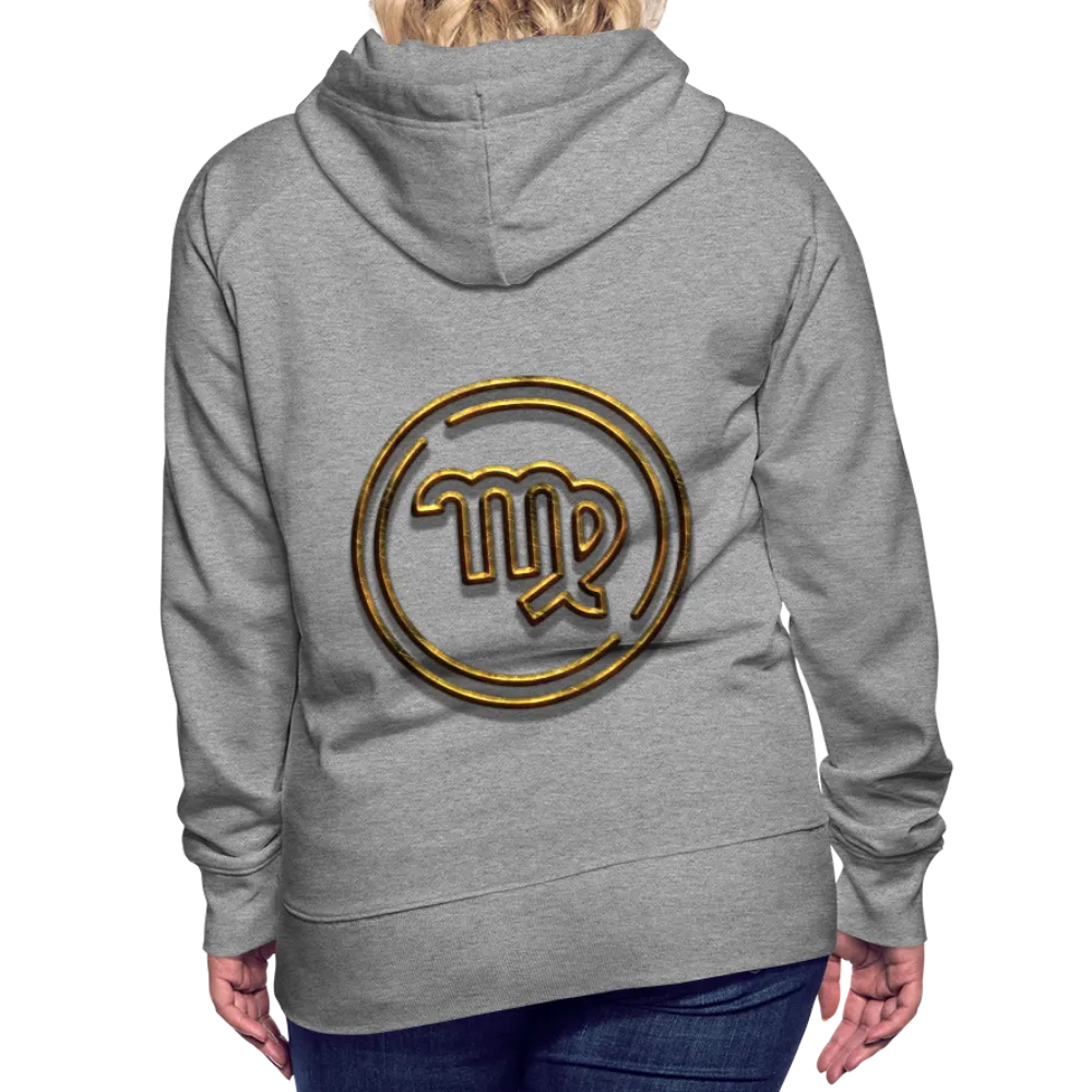 Virgo 3D Gold Women’s Premium Hoodie