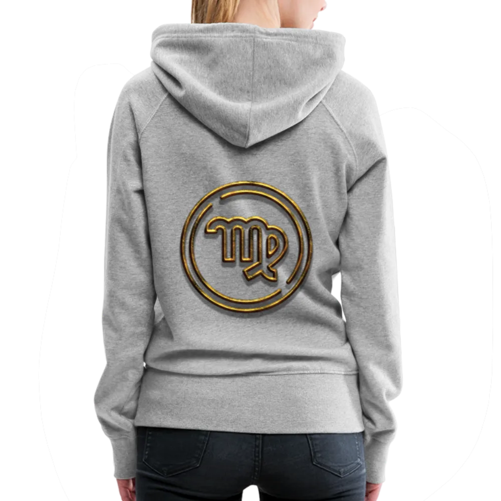 Virgo 3D Gold Women’s Premium Hoodie