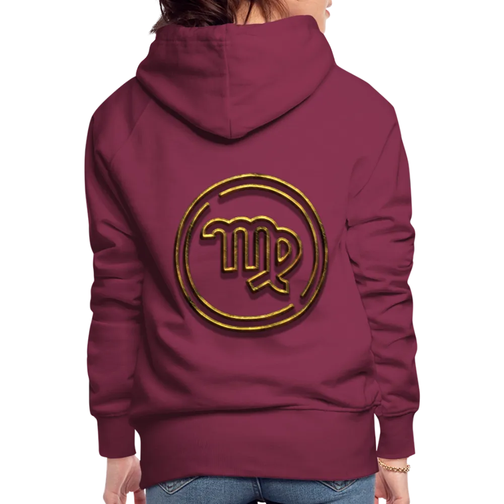 Virgo 3D Gold Women’s Premium Hoodie