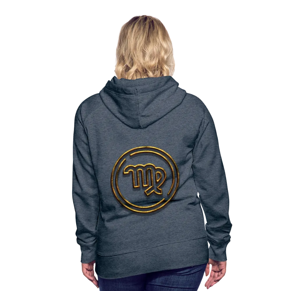 Virgo 3D Gold Women’s Premium Hoodie