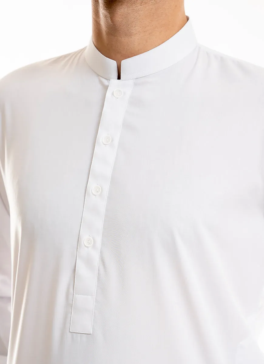 White Plain Delta Wash N Wear Shalwar Kameez Suit