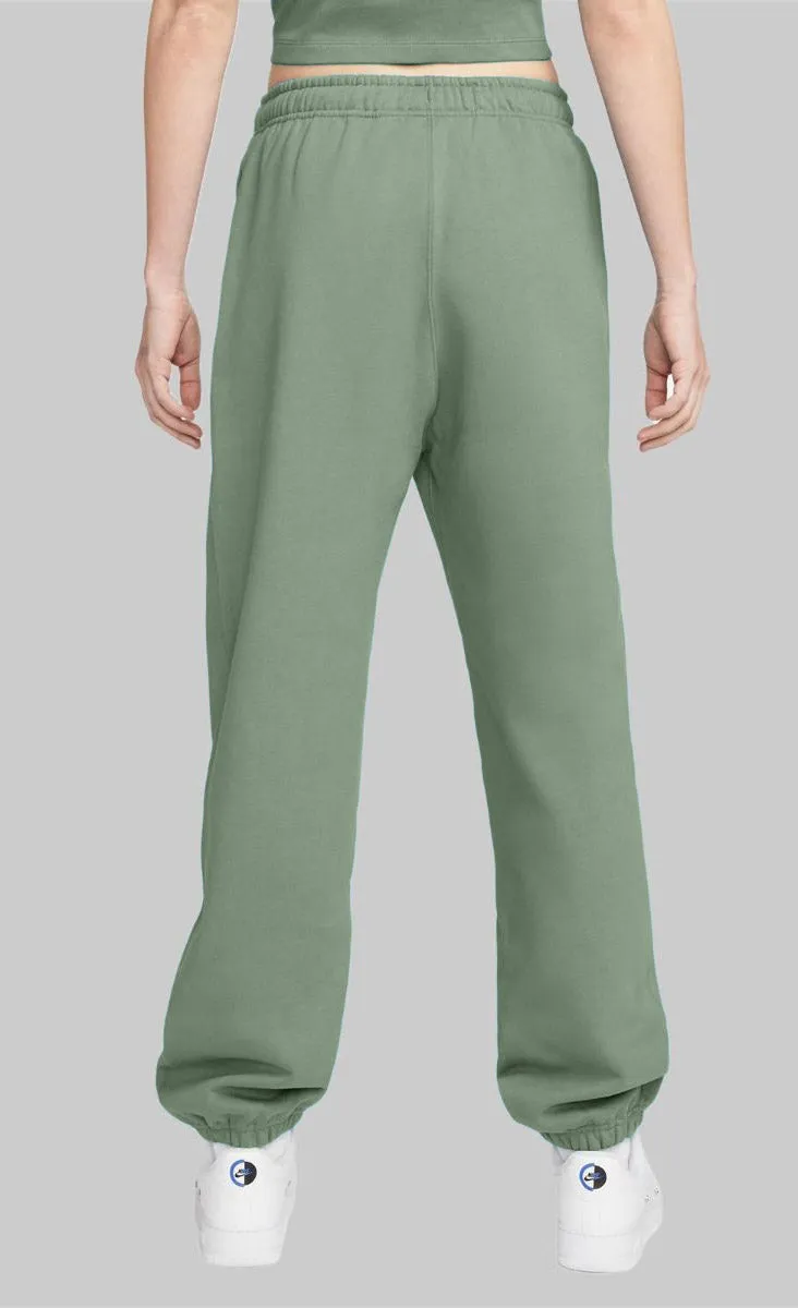 Women's Fleece Pants Elastic bottom (Mint Green)