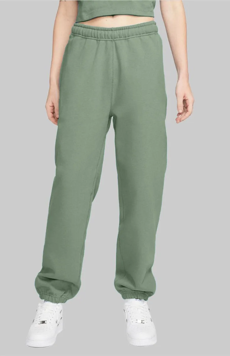 Women's Fleece Pants Elastic bottom (Mint Green)