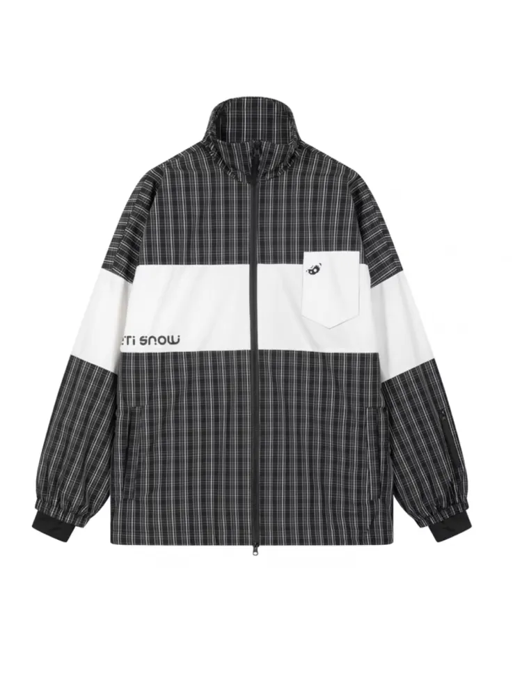 Yetisnow Chequered Black Jacket - Women's