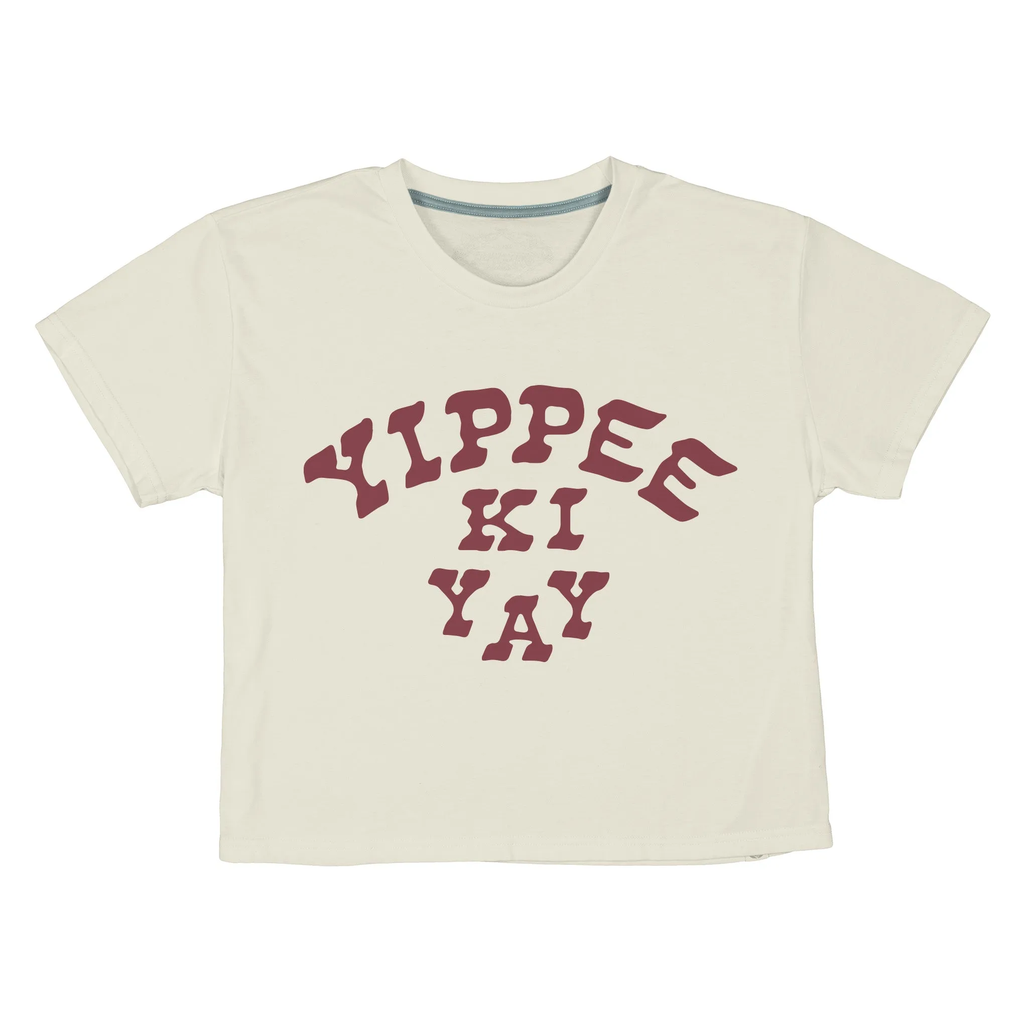 Yippee Ki Yay Crop Tee Bourbon Cowgirl